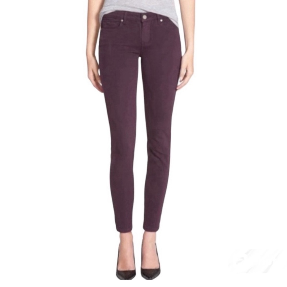 Paige Verdugo Ankle Skinny (BOUTIQUE Jean) - pinot noir